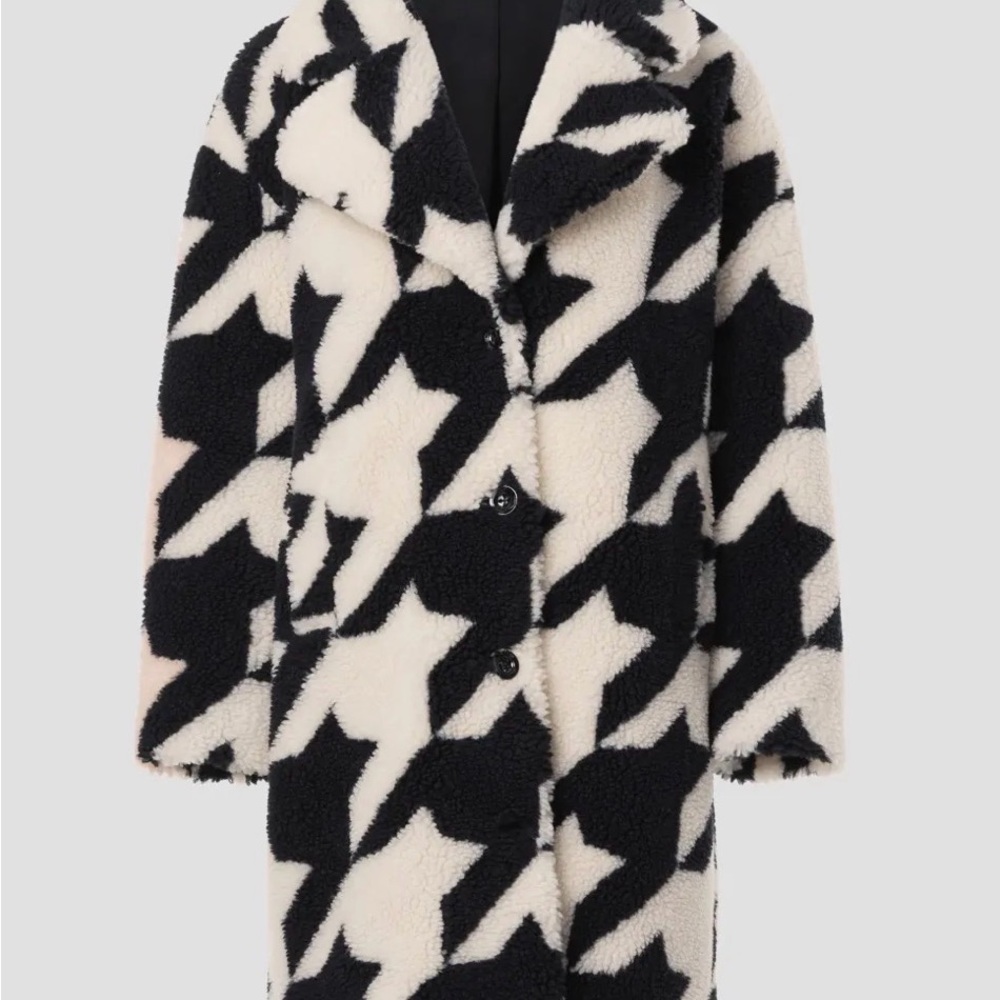 Blank NYC Black and White Teddy Jacket